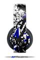 Vinyl Decal Skin Wrap compatible with Original Sony PlayStation 4 Gold Wireless Headphones Baja 0018 Blue Royal (PS4 HEADPHONES  NOT INCLUDED)