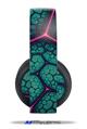 Vinyl Decal Skin Wrap compatible with Original Sony PlayStation 4 Gold Wireless Headphones Linear Cosmos Teal (PS4 HEADPHONES NOT INCLUDED)