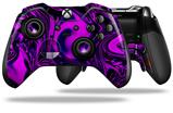 Decal Skin compatible with Microsoft XBOX One ELITE Wireless ControllerLiquid Metal Chrome Purple