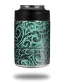 Skin Decal Wrap for Yeti Colster, Ozark Trail and RTIC Can Coolers - Folder Doodles Seafoam Green (COOLER NOT INCLUDED)
