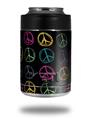 Skin Decal Wrap for Yeti Colster, Ozark Trail and RTIC Can Coolers - Kearas Peace Signs Black (COOLER NOT INCLUDED)