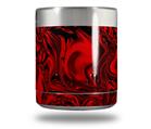 Skin Decal Wrap compatible with Yeti Rambler Lowball - Liquid Metal Chrome Red (YETI NOT INCLUDED)