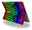 Rainbow Zebra - Decal Style Vinyl Skin (fits Microsoft Surface Pro 4)