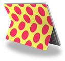 Kearas Polka Dots Pink And Yellow - Decal Style Vinyl Skin (fits Microsoft Surface Pro 4)