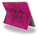 Folder Doodles Fuchsia - Decal Style Vinyl Skin fits Microsoft Surface Pro 4 (SURFACE NOT INCLUDED)