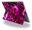 Decal Style Vinyl Skin compatible with Microsoft Surface Pro 4 Liquid Metal Chrome Hot Pink Fuchsia