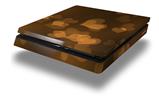 Vinyl Decal Skin Wrap compatible with Sony PlayStation 4 Slim Console Bokeh Hearts Orange (PS4 NOT INCLUDED)