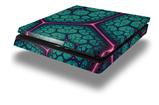 Vinyl Decal Skin Wrap compatible with Sony PlayStation 4 Slim Console Linear Cosmos Teal (PS4 NOT INCLUDED)