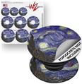 Decal Style Vinyl Skin Wrap 3 Pack for PopSockets Vincent Van Gogh Starry Night (POPSOCKET NOT INCLUDED)