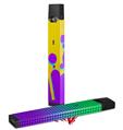 Skin Decal Wrap 2 Pack for Juul Vapes Drip Purple Yellow Teal JUUL NOT INCLUDED