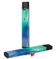 Skin Decal Wrap 2 Pack for Juul Vapes Bent Light Seafoam Greenish JUUL NOT INCLUDED