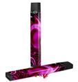 Skin Decal Wrap 2 Pack compatible with Juul Vapes Liquid Metal Chrome Hot Pink Fuchsia JUUL NOT INCLUDED