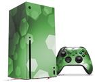 WraptorSkinz Skin Wrap compatible with the 2020 XBOX Series X Console and Controller Bokeh Hex Green (XBOX NOT INCLUDED)