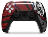 WraptorSkinz Skin Wrap compatible with the Sony PS5 DualSense Controller Baja 0040 Red Dark (CONTROLLER NOT INCLUDED)