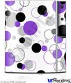 Sony PS3 Skin - Lots of Dots Purple on White