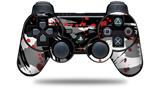 Sony PS3 Controller Decal Style Skin - Abstract 02 Red (CONTROLLER NOT INCLUDED)