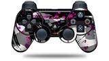 Sony PS3 Controller Decal Style Skin - Abstract 02 Pink (CONTROLLER NOT INCLUDED)