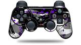 Sony PS3 Controller Decal Style Skin - Abstract 02 Purple (CONTROLLER NOT INCLUDED)
