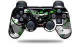 Sony PS3 Controller Decal Style Skin - Abstract 02 Green (CONTROLLER NOT INCLUDED)