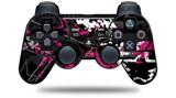 Sony PS3 Controller Decal Style Skin - Baja 0003 Hot Pink (CONTROLLER NOT INCLUDED)