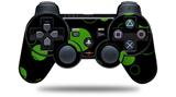 Sony PS3 Controller Decal Style Skin - Lots of Dots Green on Black (CONTROLLER NOT INCLUDED)