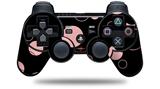 Sony PS3 Controller Decal Style Skin - Lots of Dots Pink on Black (CONTROLLER NOT INCLUDED)