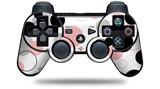 Sony PS3 Controller Decal Style Skin - Lots of Dots Pink on White (CONTROLLER NOT INCLUDED)