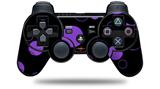 Sony PS3 Controller Decal Style Skin - Lots of Dots Purple on Black (CONTROLLER NOT INCLUDED)