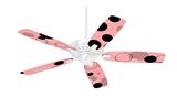 Lots of Dots Pink on Pink - Ceiling Fan Skin Kit fits most 42 inch fans (FAN and BLADES SOLD SEPARATELY)