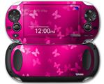 Bokeh Butterflies Hot Pink - Decal Style Skin fits Sony PS Vita
