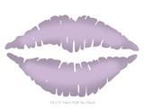 Solids Collection Lavebdar - Kissing Lips Fabric Wall Skin Decal measures 24x15 inches