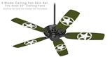 Distressed Army Star - Ceiling Fan Skin Kit fits most 52 inch fans (FAN and BLADES SOLD SEPARATELY)