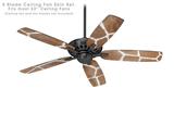 Giraffe 02 - Ceiling Fan Skin Kit fits most 52 inch fans (FAN and BLADES SOLD SEPARATELY)