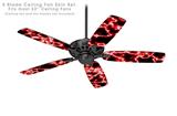 Electrify Red - Ceiling Fan Skin Kit fits most 52 inch fans (FAN and BLADES SOLD SEPARATELY)