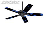Lots of Dots Blue on Black - Ceiling Fan Skin Kit fits most 52 inch fans (FAN and BLADES SOLD SEPARATELY)