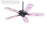Flamingos on Pink - Ceiling Fan Skin Kit fits most 52 inch fans (FAN and BLADES SOLD SEPARATELY)