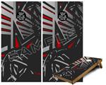 Cornhole Game Board Vinyl Skin Wrap Kit - Premium Laminated - Baja 0023 Red fits 24x48 game boards (GAMEBOARDS NOT INCLUDED)