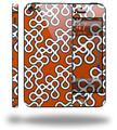 Locknodes 03 Burnt Orange - Decal Style Vinyl Skin (fits Apple Original iPhone 5, NOT the iPhone 5C or 5S)