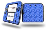Gothic Punk Pattern Blue - Decal Style Vinyl Skin fits Nintendo 2DS - 2DS NOT INCLUDED