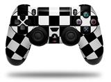 WraptorSkinz Skin compatible with Sony PS4 Dualshock Controller PlayStation 4 Original Slim and Pro Checkers White (CONTROLLER NOT INCLUDED)