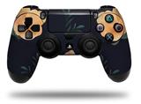 WraptorSkinz Skin compatible with Sony PS4 Dualshock Controller PlayStation 4 Original Slim and Pro Poppy Orange Navy (CONTROLLER NOT INCLUDED)