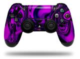 WraptorSkinz Skin compatible with Sony PS4 Dualshock Controller PlayStation 4 Original Slim and Pro Liquid Metal Chrome Purple (CONTROLLER NOT INCLUDED)