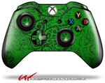 Decal Skin Wrap fits Microsoft XBOX One Wireless Controller Folder Doodles Green