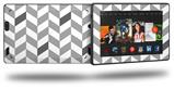 Chevrons Gray And Charcoal - Decal Style Skin fits 2013 Amazon Kindle Fire HD 7 inch