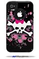 Scene Skull Splatter - Decal Style Vinyl Skin fits Otterbox Commuter iPhone4/4s Case (CASE SOLD SEPARATELY)