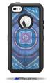 Tie Dye Circles and Squares 100 - Decal Style Vinyl Skin fits Otterbox Defender iPhone 5C Case (CASE SOLD SEPARATELY)