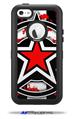 Star Checker Splatter - Decal Style Vinyl Skin fits Otterbox Defender iPhone 5C Case (CASE SOLD SEPARATELY)