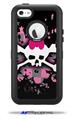 Scene Skull Splatter - Decal Style Vinyl Skin fits Otterbox Defender iPhone 5C Case (CASE SOLD SEPARATELY)