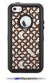 Locknodes 01 Burnt Orange - Decal Style Vinyl Skin fits Otterbox Defender iPhone 5C Case (CASE SOLD SEPARATELY)