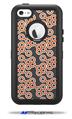 Locknodes 02 Burnt Orange - Decal Style Vinyl Skin fits Otterbox Defender iPhone 5C Case (CASE SOLD SEPARATELY)